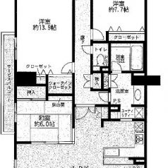 洋室１３．９帖は間仕切り可能(間取)