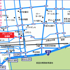 利便施設が揃った住環境です。(地図)